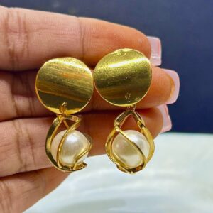Diana Korean Pearl Drop Earrings