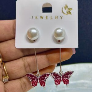 Irene Korean Butterfly Drop Earrings