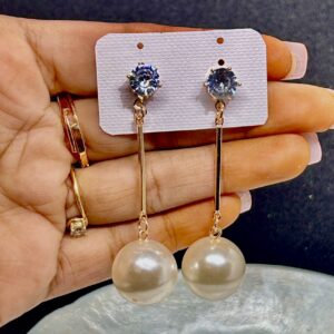 Celina Korean Dangle & Drop Pearl Earrings