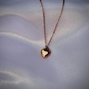 Mini heart korean pendant with chain