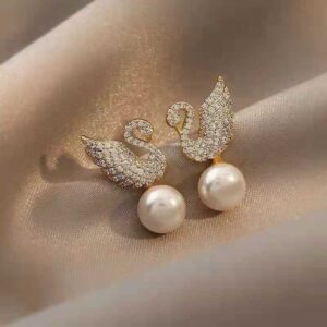 Cygnus Pearl Stud Earrings