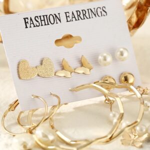 Korean Earrings Set of 6