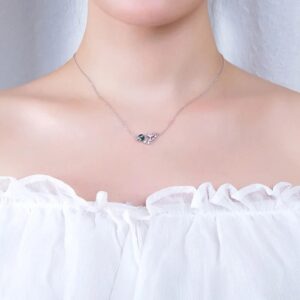 Blue Planet Silver Pendant With Chain