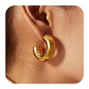 Korean C Shape Stud Earrings