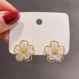 Korean Sparkling Flower Studs